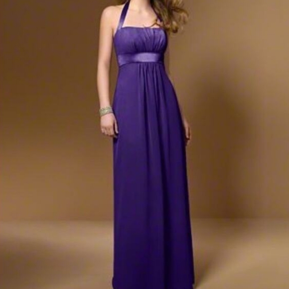 Alfred Angelo Viola Sage Green Bridesmaid/Prom Dress NWT Size 16 Halter Top - Picture 9 of 9